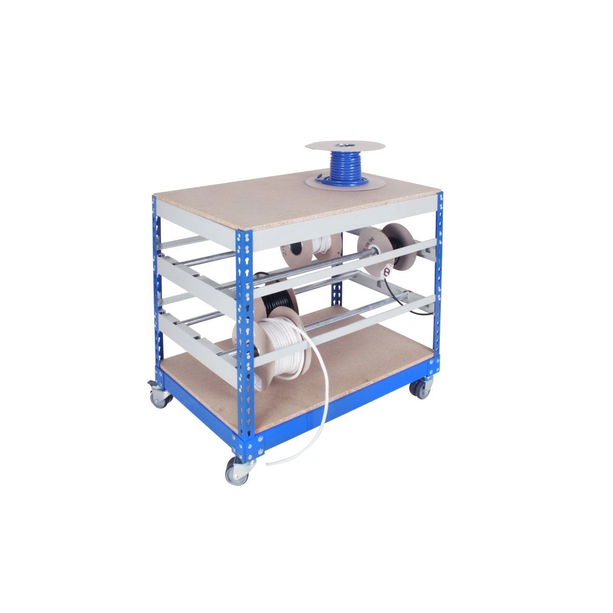 Rivet Cable Reel Storage/Bench - Warehouse Storage Products