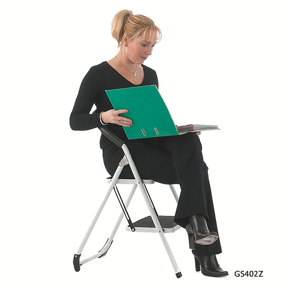 Heavy Duty Folding Steps with Soft Grip Handle - Warehouse Storage Products