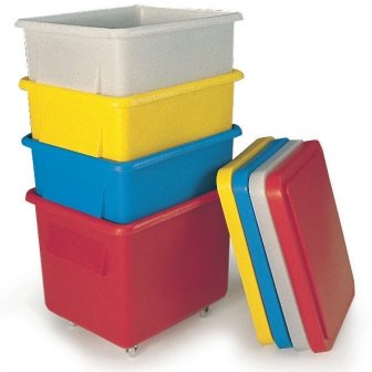 Nesting Mobile Container With Lid - Warehouse Storage Products