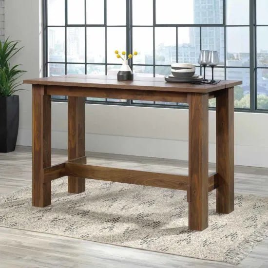 Premium Office Counter Height Work Bench (Oak, Chestnut & Walnut) - Warehouse Storage Products