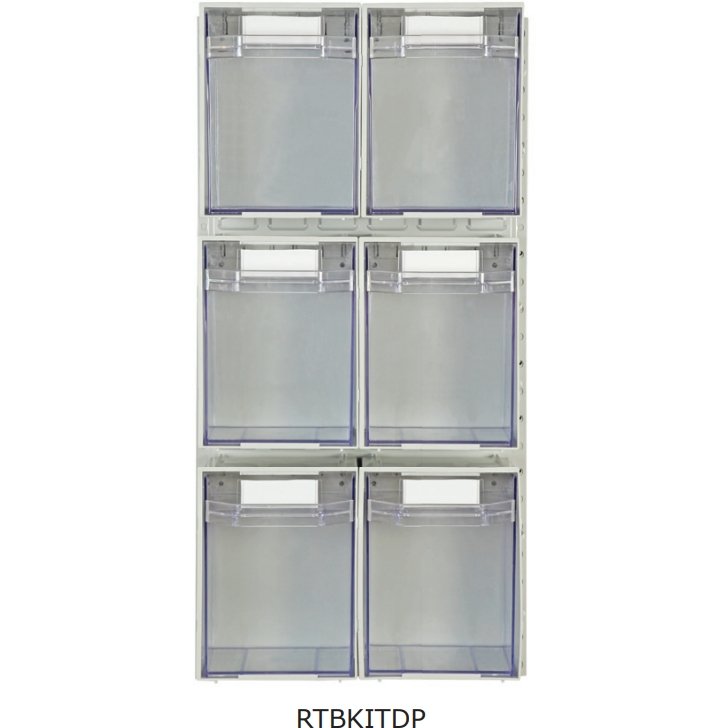 Rhino Tilt Storage Bins With Louvre Panels - Warehouse Storage Products
