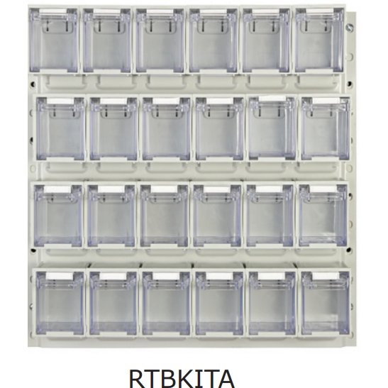 Rhino Tilt Storage Bins With Louvre Panels - Warehouse Storage Products