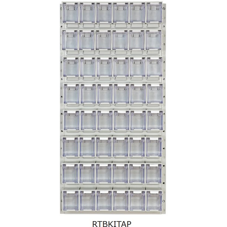 Rhino Tilt Storage Bins With Louvre Panels - Warehouse Storage Products