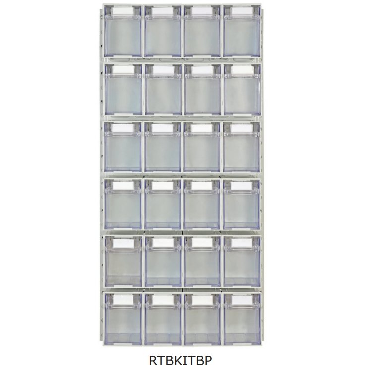 Rhino Tilt Storage Bins With Louvre Panels - Warehouse Storage Products