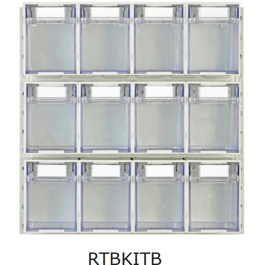Rhino Tilt Storage Bins With Louvre Panels - Warehouse Storage Products