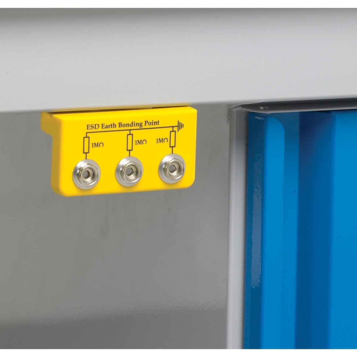 Wriststrap Connection Point For Antistatic Work Bench