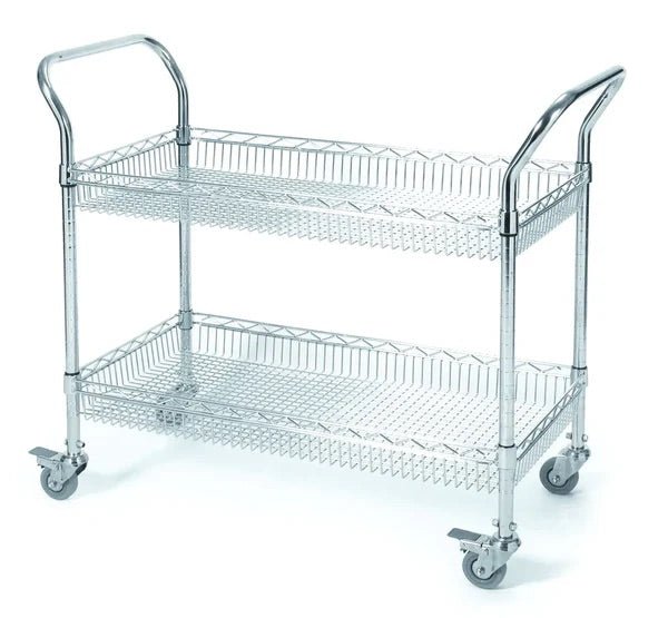 2 & 3 Tier Basket Trolleys - Warehouse Storage Products