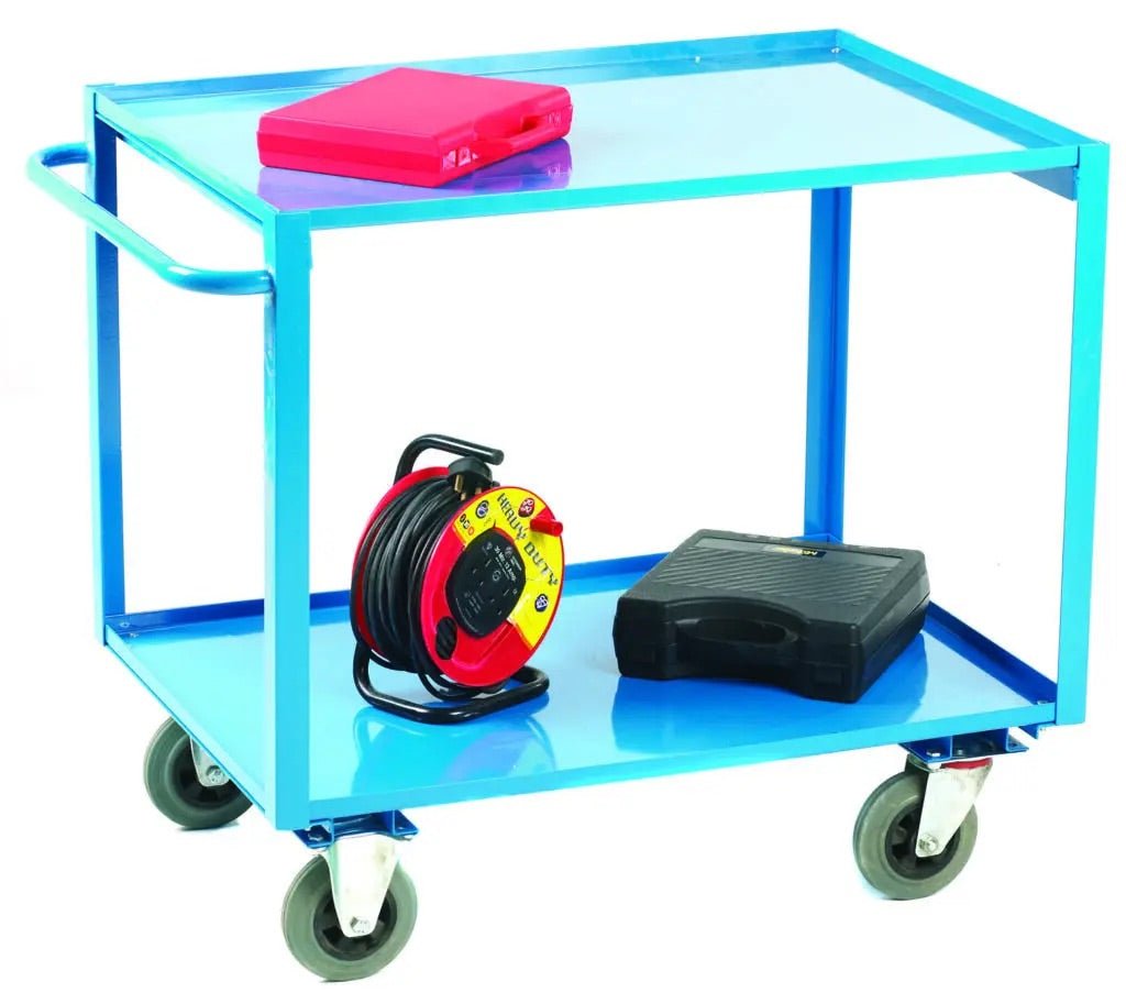 2 Tier Shelf Trolley - Warehouse Storage Products