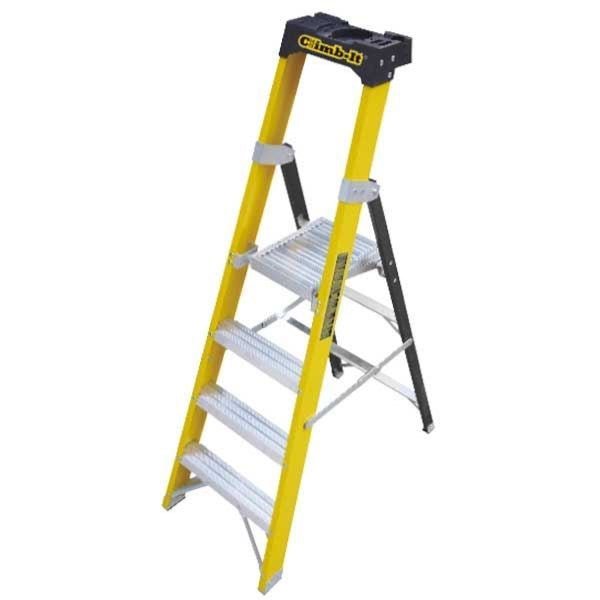 Climb - It Glass Fibre Platform Stepladders - Warehouse Storage Products