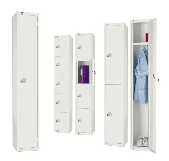 Elite White Lockers - Warehouse Storage Products