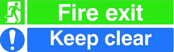 Fire Safety & Emergency Signs - Warehouse Storage Products