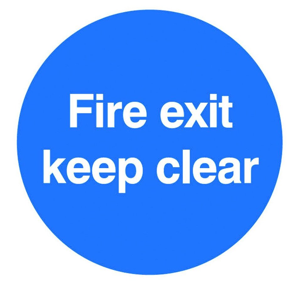 Fire Safety & Emergency Signs - Warehouse Storage Products