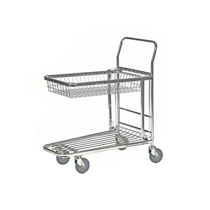 Folding Top Shelf Stock Trolleys - Warehouse Storage Products