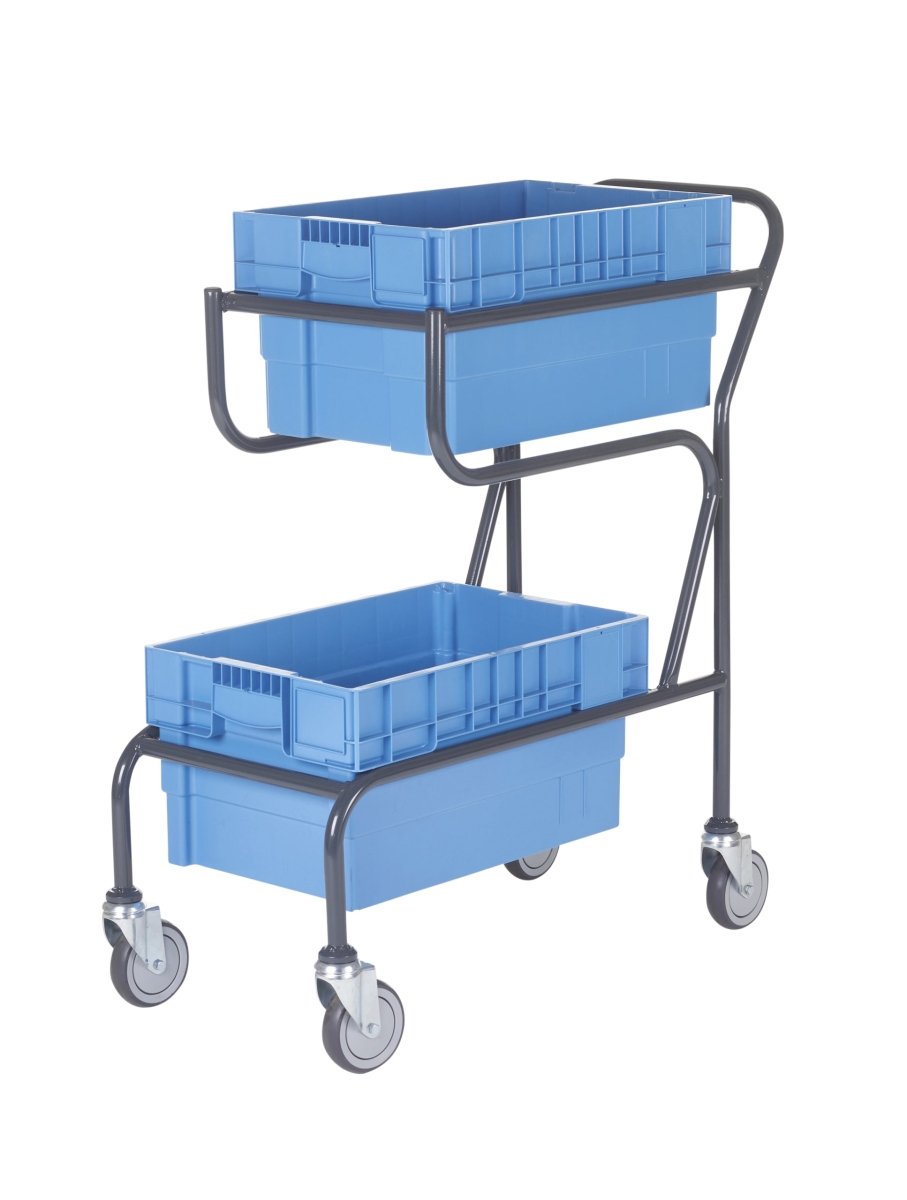 Heavy Duty Container Trolleys Complete with Containers - Warehouse Storage Products