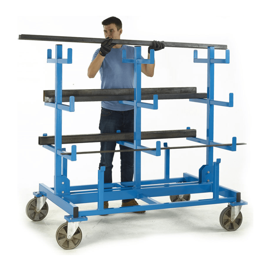 Heavy Duty Mobile Bar Storage Rack