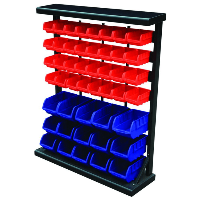 Lin Bin Rack With 47 Bins - Warehouse Storage Products