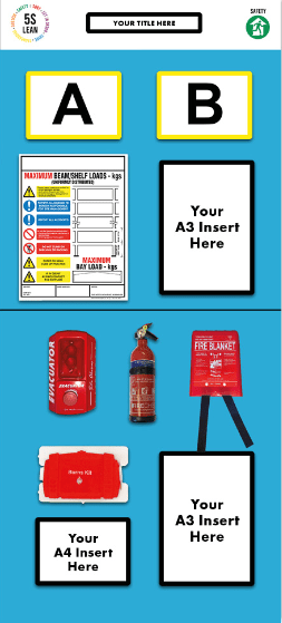 Rack End Fire Safety Board (Double) - Warehouse Storage Products