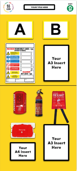 Rack End Fire Safety Board (Double) - Warehouse Storage Products