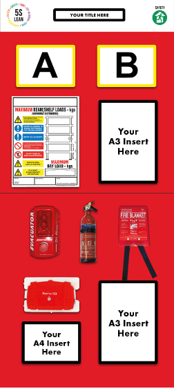 Rack End Fire Safety Board (Double) - Warehouse Storage Products