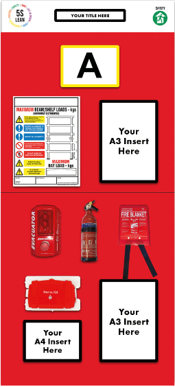 Rack End Fire Safety Board (Single) - Warehouse Storage Products