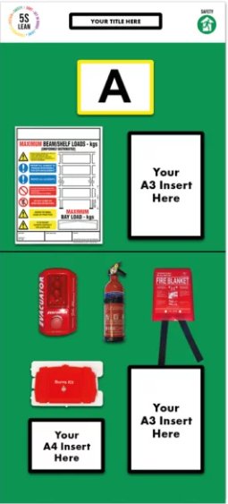 Rack End Fire Safety Board (Single) - Warehouse Storage Products