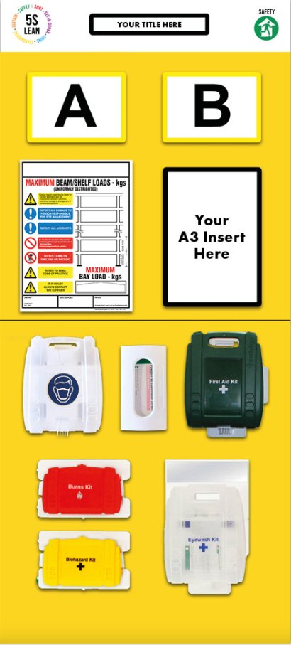 Rack End First Aid Board (Double) - Warehouse Storage Products