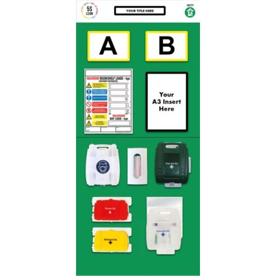 Rack End First Aid Board (Double) - Warehouse Storage Products