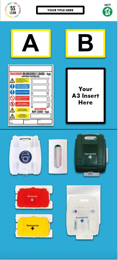 Rack End First Aid Board (Double) - Warehouse Storage Products