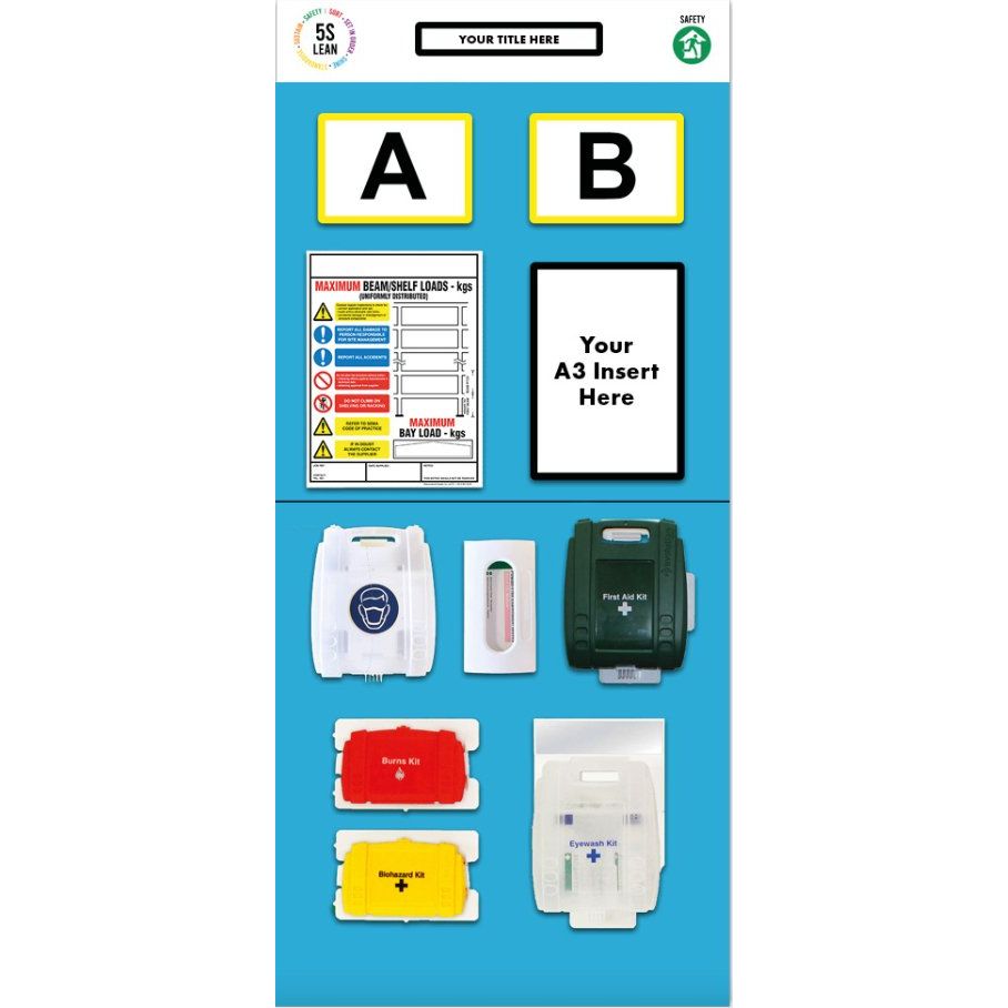 Rack End First Aid Board (Double) - Warehouse Storage Products