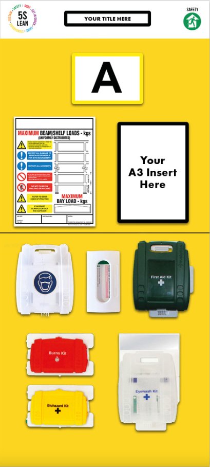 Rack End First Aid Board (Single) - Warehouse Storage Products