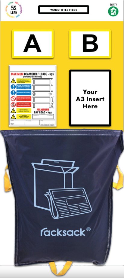 Rack End Rack Sack Board (Double) - Warehouse Storage Products