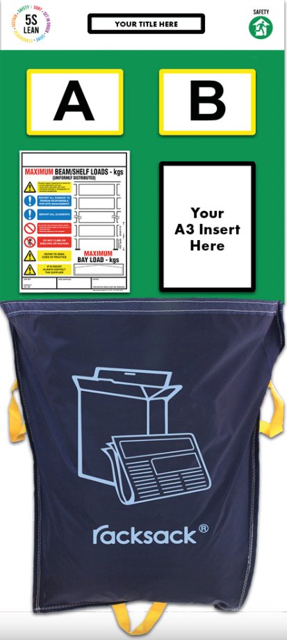 Rack End Rack Sack Board (Double) - Warehouse Storage Products