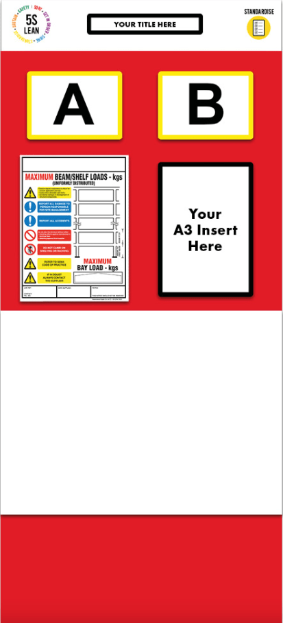 Rack End Whiteboard Board (Double) - Warehouse Storage Products