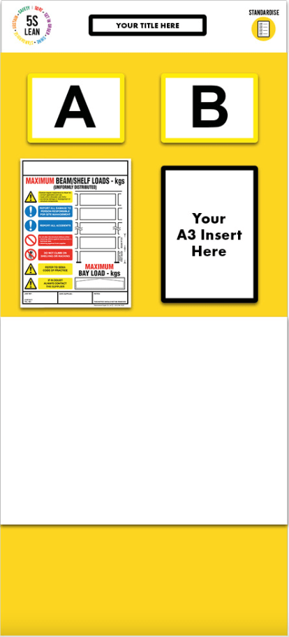 Rack End Whiteboard Board (Double) - Warehouse Storage Products