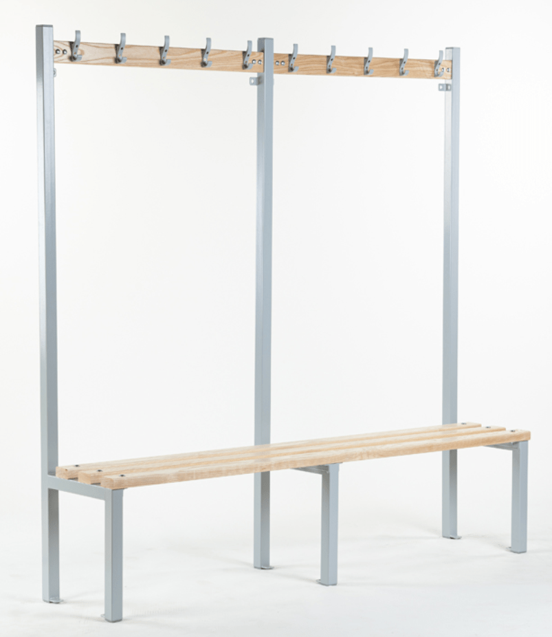 Single Sided Wooden Coat School Bench - Warehouse Storage Products