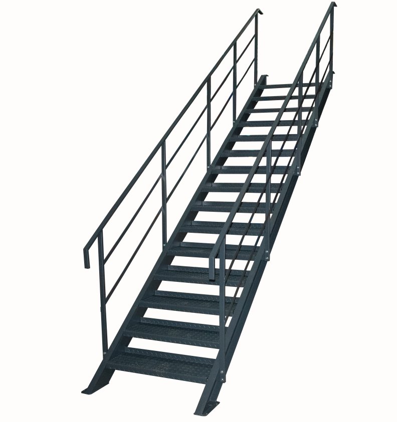 Steel Mezzanine Staircase - Warehouse Storage Products