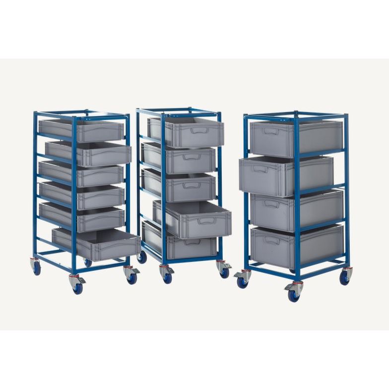 Tray Rack Trolleys with Containers