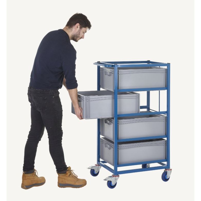 Tray Rack Trolleys with Containers