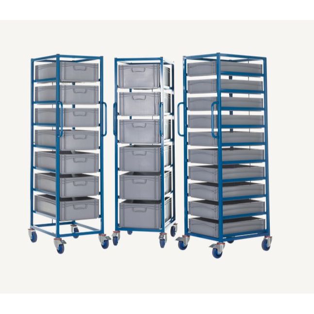 Tray Racks with Containers - Warehouse Storage Products