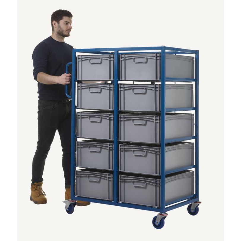 Tray Racks with Containers - Warehouse Storage Products