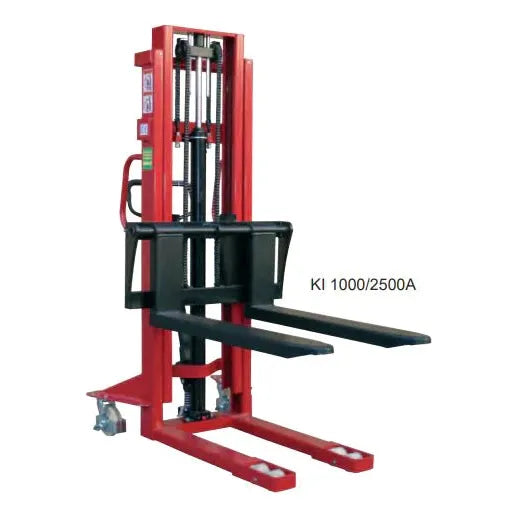 1.6m Manual Hydraulic Pallet Stacker 1500KG Load Capacity - Warehouse Storage Products