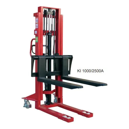3.0m Manual Hydraulic Pallet Stacker 1000KG Load Capacity - Warehouse Storage Products