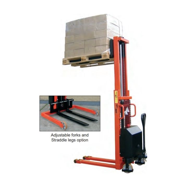 500Kg 1.6m Electric Lift Pallet Stacker Warehouse - Warehouse Storage Products