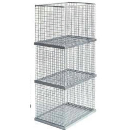 All Mesh Galvanised Storage Stacking Baskets - Warehouse Storage Products