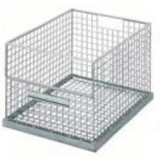 All Mesh Galvanised Storage Stacking Baskets - Warehouse Storage Products