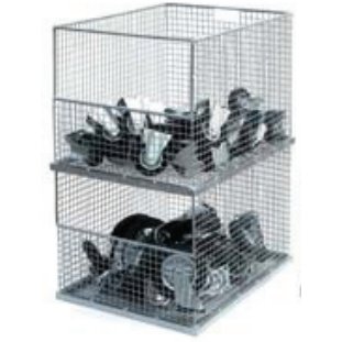 All Mesh Galvanised Storage Stacking Baskets - Warehouse Storage Products