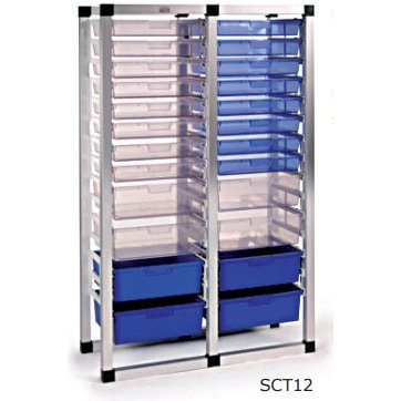 Aluminium Trolley With Trays - Warehouse Storage Products