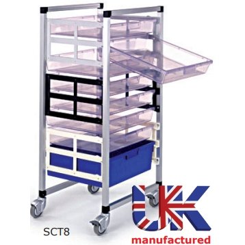 Aluminium Trolley With Trays - Warehouse Storage Products