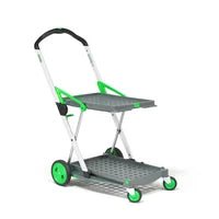 Clever Folding Trolley, GS Approved Safety, with Folding Box, up to 60kg - Warehouse Storage Products