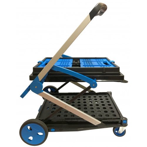 Clever Folding Trolley with Folding Box 70kg Capacity - Warehouse Storage Products